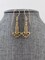 Filigree Brass Gold Art Deco Dangle Earrings product 4